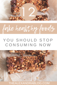 fake healthy foods to avoid pin for pinterest